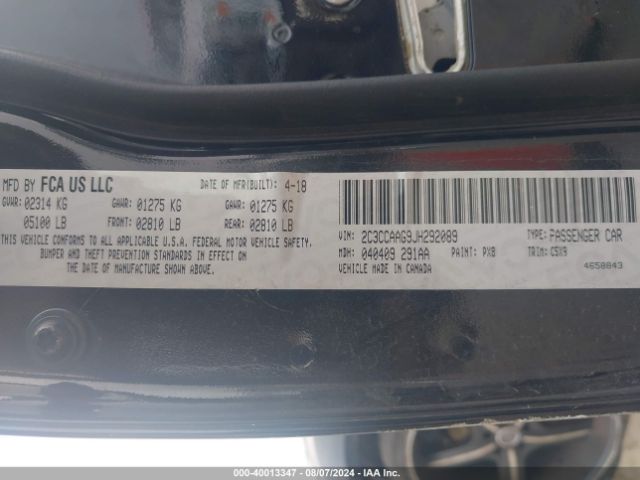 2018 CHRYSLER 300 2C3CCAAG9JH292089 Photo 8