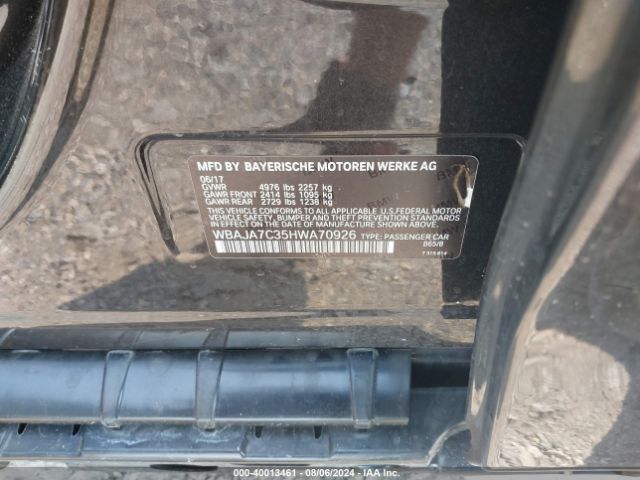 WBAJA7C35HWA70926 BMW 530i Xdrive