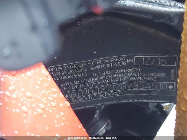 2016 BMW S 1000 WB10D2102GZ354510 Photo 9