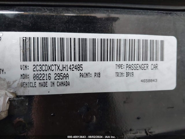 Dodge Charger R/t Rwd 2018 2C3CDXCTXJH142485 Image 9