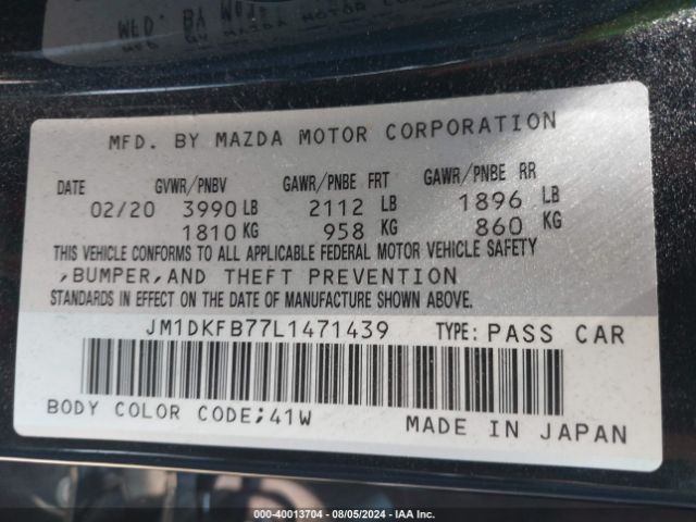 JM1DKFB77L1471439 Mazda Cx-3 Sport
