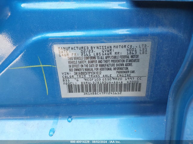 Nissan Sentra Sv Xtronic Cvt 2023 3N1AB8CV7PY241612 Image 9