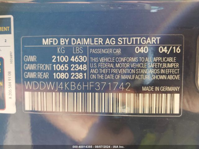 WDDWJ4KB6HF371742 Mercedes-Benz C 300 4matic