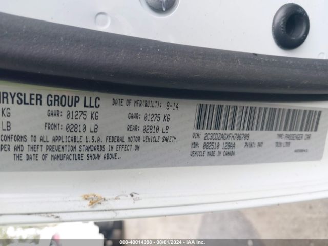 2C3CDZAGXFH706709 Dodge Challenger Sxt