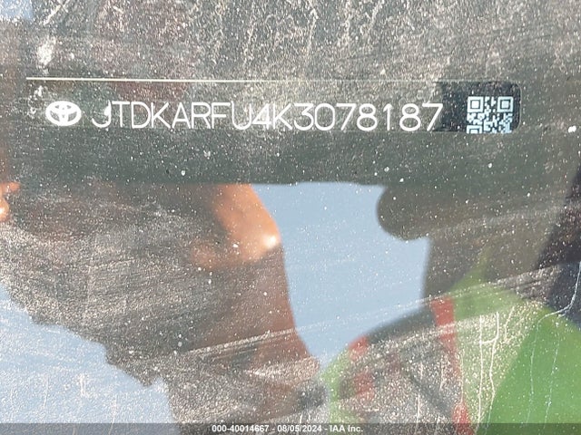 Toyota Prius Le 2019 JTDKARFU4K3078187 Image 9