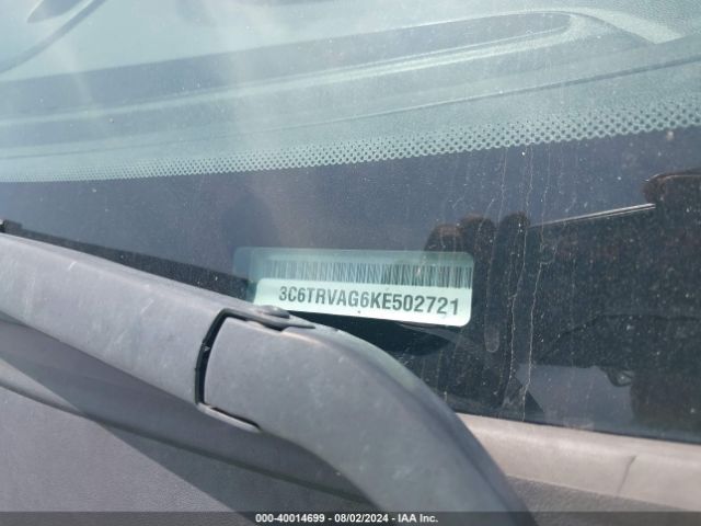 3C6TRVAG6KE502721 RAM Promaster 1500 Low Roof 136 Wb