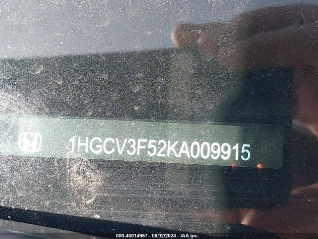 1HGCV3F52KA009915 Honda Accord Hybrid Ex-l