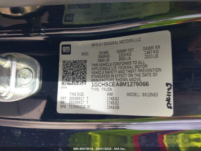 1GCHSCEA8M1279066 Chevrolet Colorado 2wd  Long Box Lt
