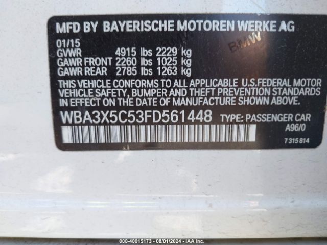 WBA3X5C53FD561448 BMW 328i Gran Turismo Xdrive