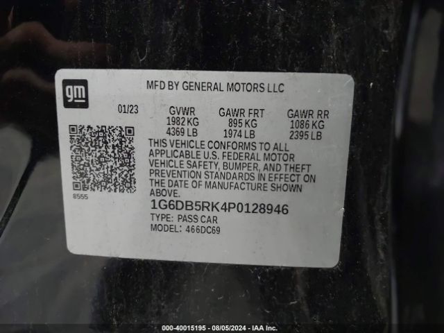 1G6DB5RK4P0128946 Cadillac Ct4 Premium Luxury
