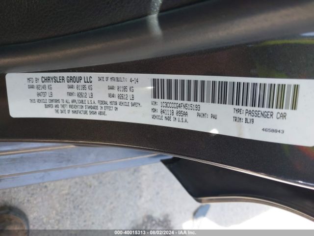 1C3CCCCG4FN515193 Chrysler 200 C