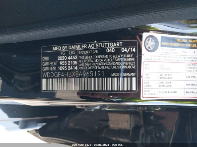 WDDGF4HBXEA965191 Mercedes-Benz C 250 Luxury/sport