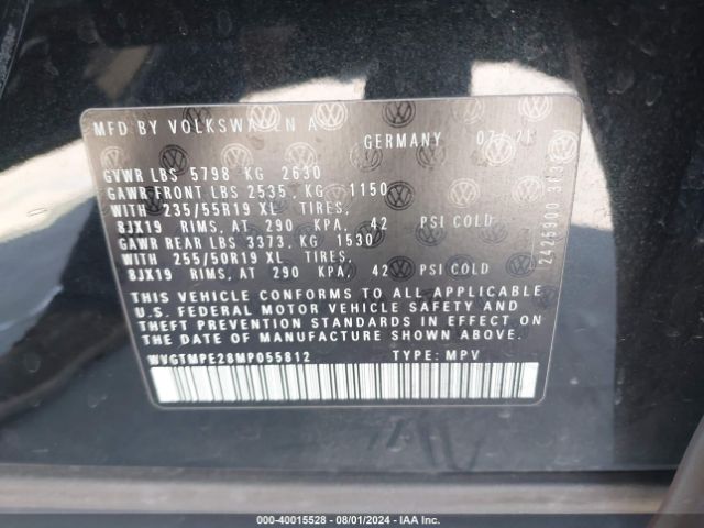 WVGTMPE28MP055812 Volkswagen ID.4 PRO S