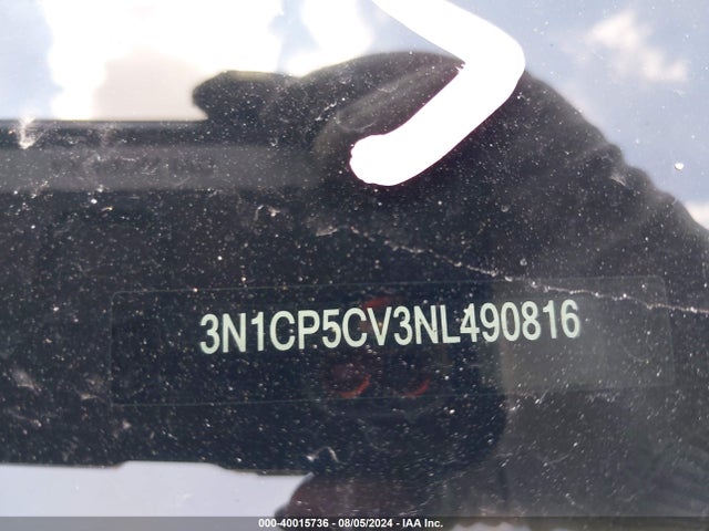 Aukcja sprzedaży 2022 Nissan Kicks Sv Xtronic Cvt, vin: 3N1CP5CV3NL490816, numer aukcji: 40015736