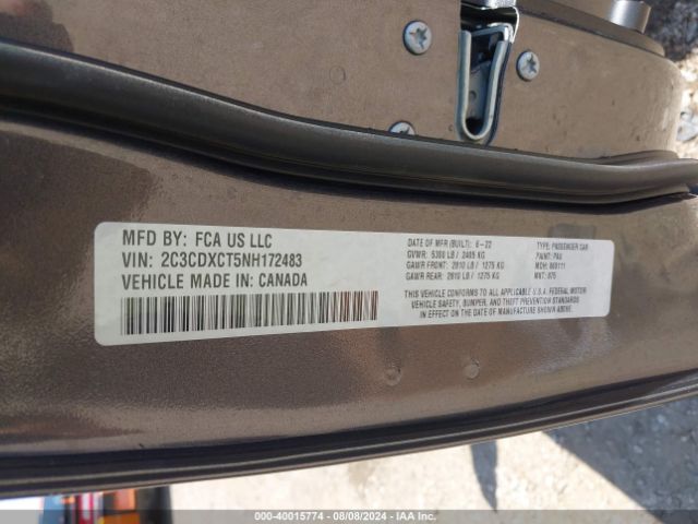 2C3CDXCT5NH172483 Dodge CHARGER R/T