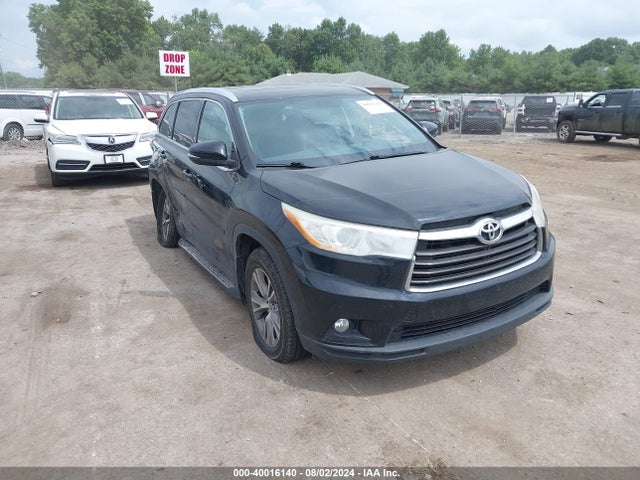 Toyota Highlander Xle V6 2014 5TDJKRFH0ES043760 Image 1