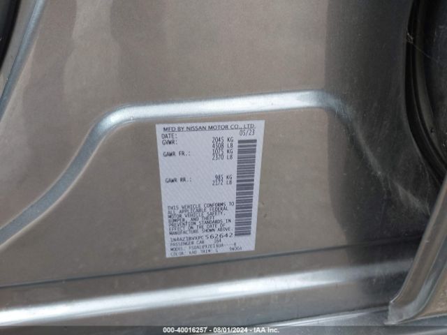 1N4AZ1BVXPC562642 Nissan LEAF S