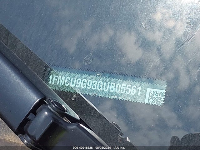 Ford ESCAPE SE 2016 1FMCU9G93GUB05561 Image 9