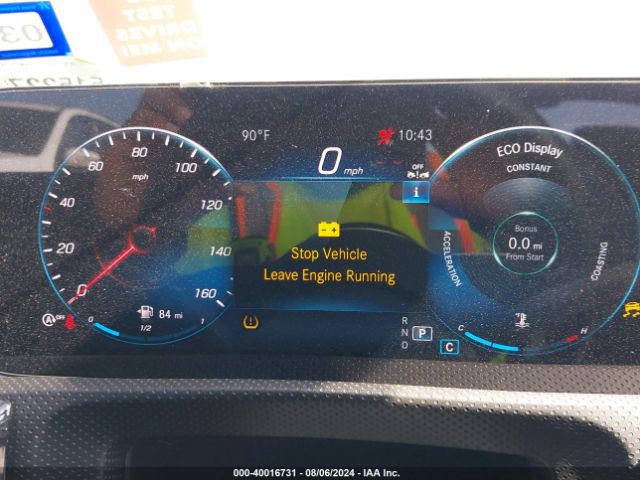 W1K3G4EB4NJ366397 Mercedes-Benz A 220
