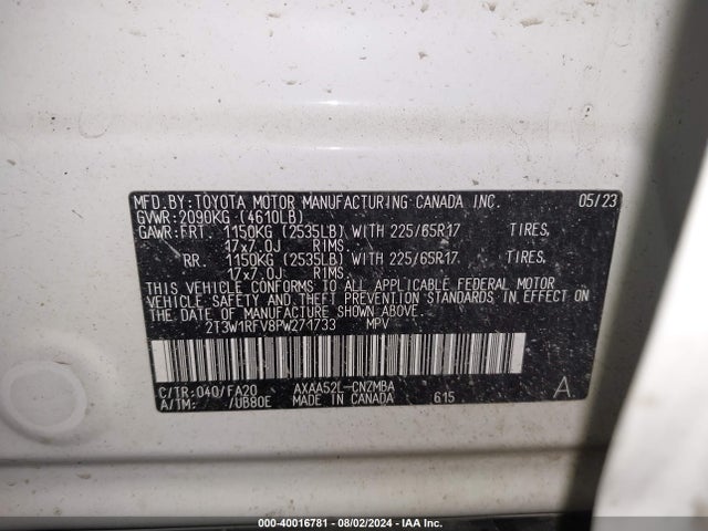 Toyota Rav4 Xle 2023 2T3W1RFV8PW271733 Image 9