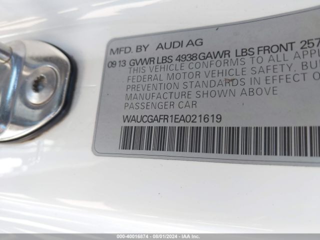 WAUCGAFR1EA021619 Audi S5 3.0t Premium Plus