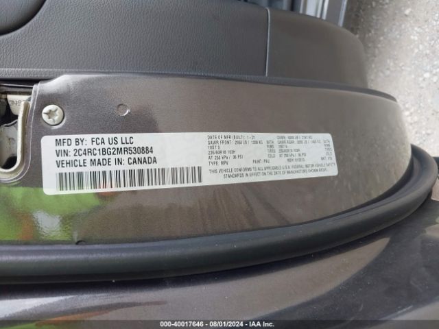 2021 CHRYSLER PACIFICA 2C4RC1BG2MR530884 Photo 8