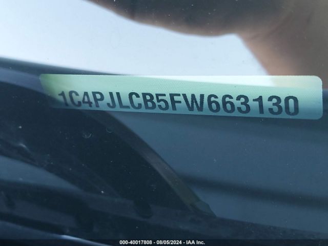 1C4PJLCB5FW663130 Jeep Cherokee Latitude