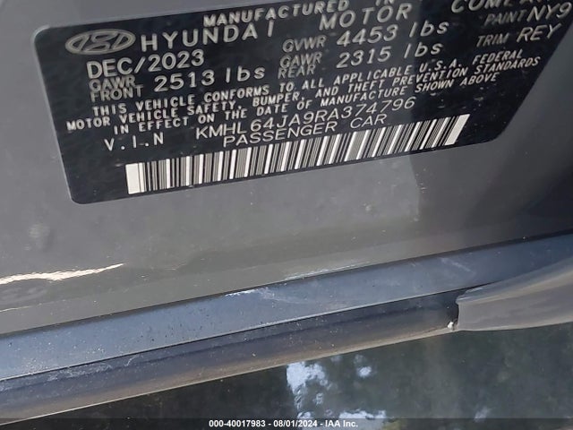 Hyundai SONATA SEL 2024 KMHL64JA9RA374796 Image 9