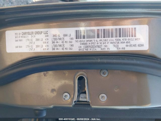 1C6RR7KG5ES478627 RAM 1500 Tradesman