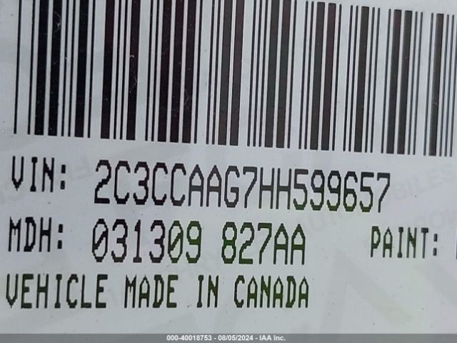 2C3CCAAG7HH599657 Chrysler 300 Limited