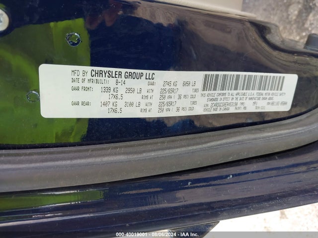 Dodge Grand Caravan Sxt 30th Anniversary 2014 2C4RDGCG0ER453190 Image 9