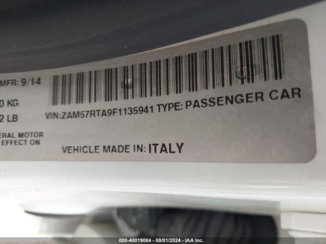 ZAM57RTA9F1135941 Maserati Ghibli S Q4