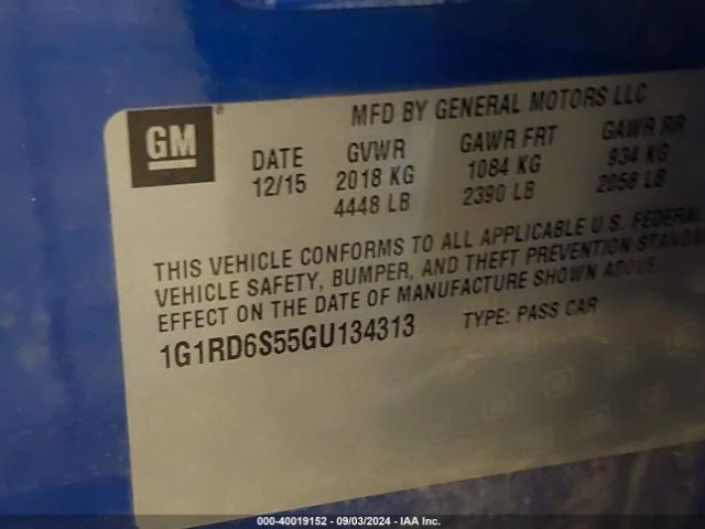 1G1RD6S55GU134313 Chevrolet Volt Premier