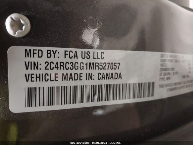 2C4RC3GG1MR527057 Chrysler Pacifica Limited Awd