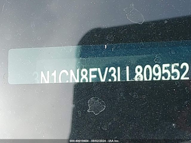 3N1CN8FV3LL809552 Nissan Versa Sr Xtronic Cvt