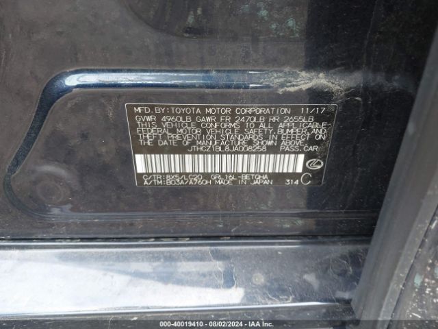JTHCZ1BL8JA008258 Lexus GS 350