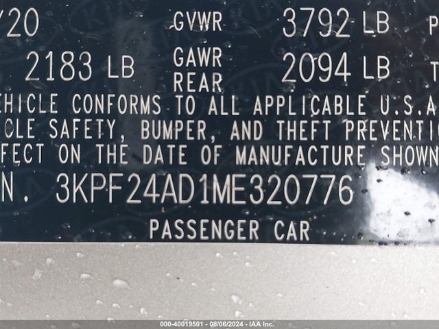 KIA Forte Lxs 2021 3KPF24AD1ME320776 Image 9