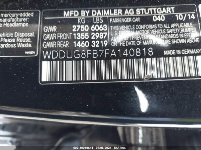 WDDUG8FB7FA140818 Mercedes-Benz S 550 4matic