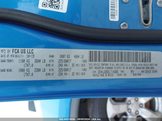 3C4NJDBB3LT143881 Jeep Compass Latitude 4x4