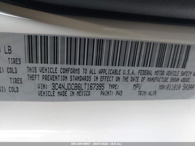 3C4NJDCB6LT167395 Jeep Compass High Altitude 4x4