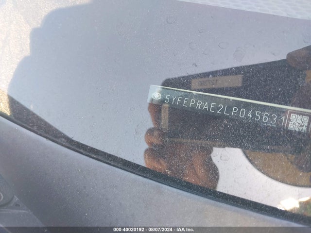 Toyota COROLLA LE 2020 5YFEPRAE2LP045631 Image 9