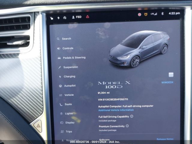 5YJXCBE25HF050711 Tesla Model X 100d/75d/90d