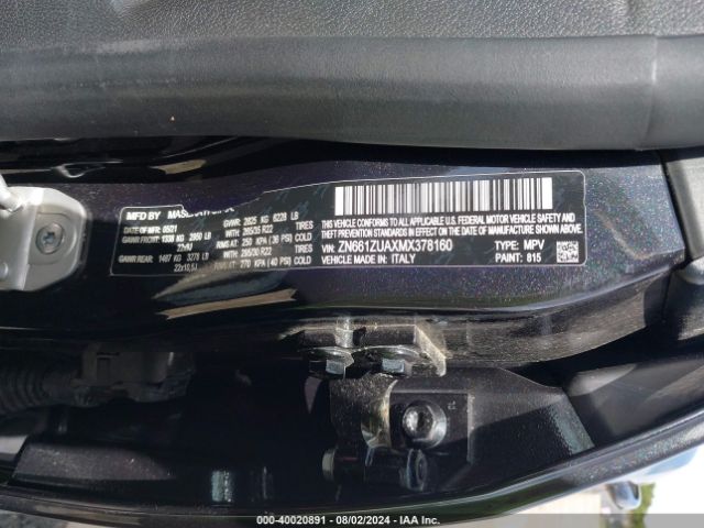ZN661ZUAXMX378160 Maserati Levante Gts/trofeo