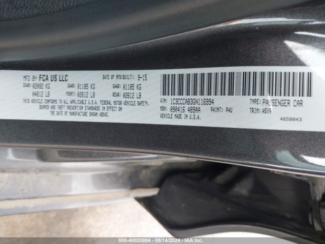 1C3CCCAB3GN116994 Chrysler 200 Limited