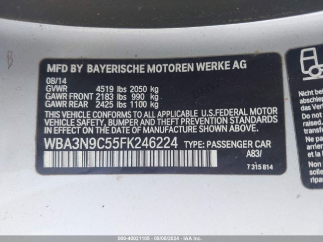 2015 BMW 428I WBA3N9C55FK246224 Photo 8