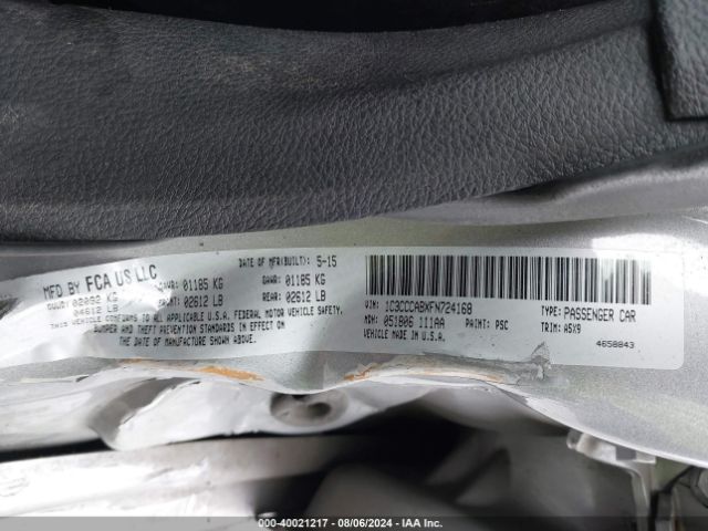 1C3CCCABXFN724168 Chrysler 200 Limited