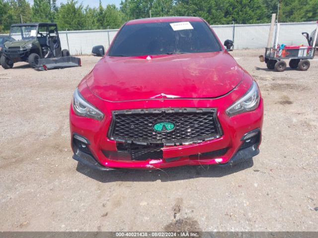 JN1FV7DP7MM850107 Infiniti Q50 Red Sport 400
