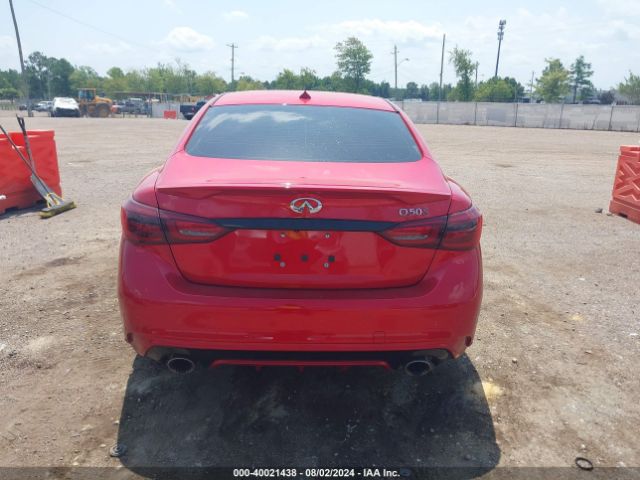 JN1FV7DP7MM850107 Infiniti Q50 Red Sport 400