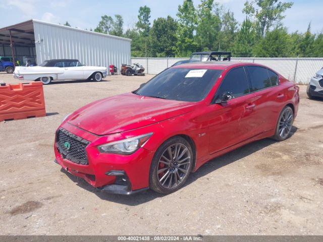 JN1FV7DP7MM850107 Infiniti Q50 Red Sport 400