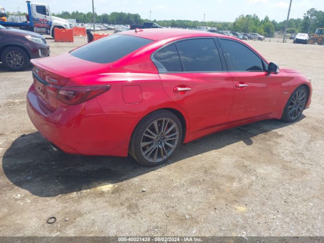 JN1FV7DP7MM850107 Infiniti Q50 Red Sport 400